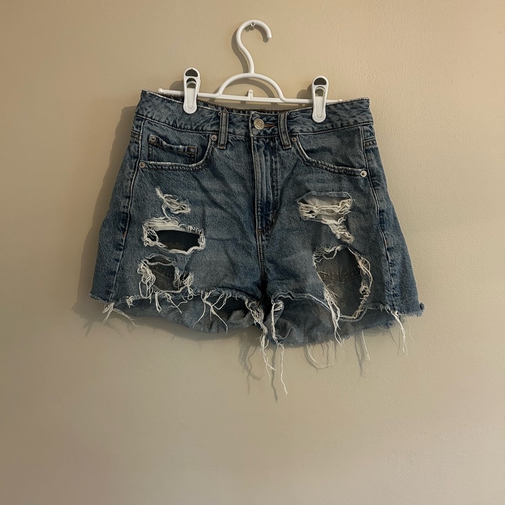Garage Blue Mom Jean Shorts